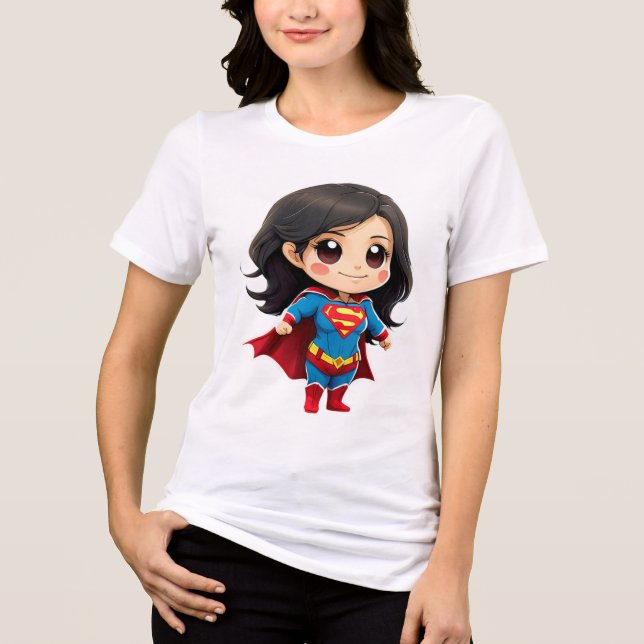 Camiseta con Estampado Chibi – ¡Lleva un Toque Ado Tri-Blend Shirt (Vorderseite)