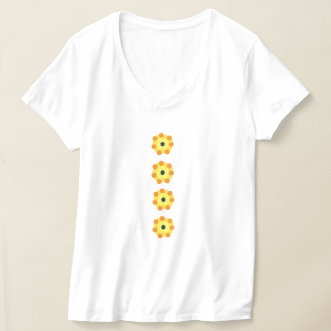 Camiseta con flores abstractas T-Shirt (Ablage )