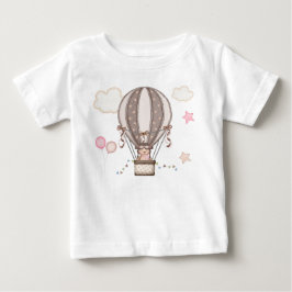 Camiseta de bebê Ursinho Baloeiro Baby T-shirt
