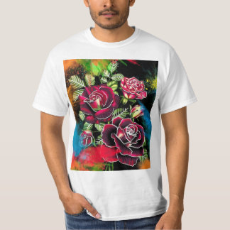  camiseta   de flor T-Shirt