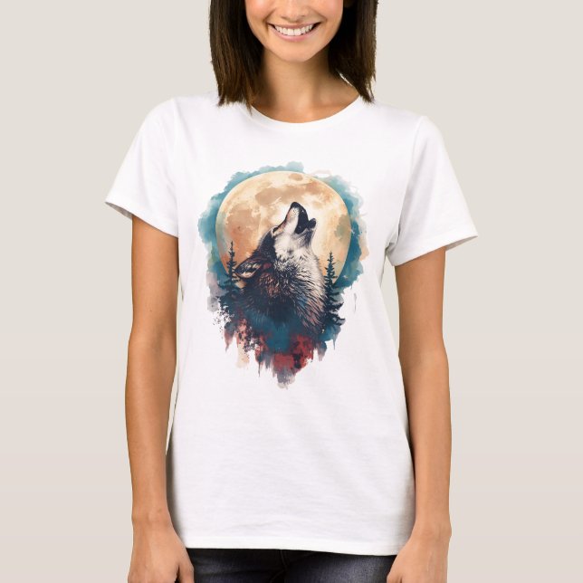 Camiseta de mujer con diseño nocturno  T-Shirt (Vorderseite)