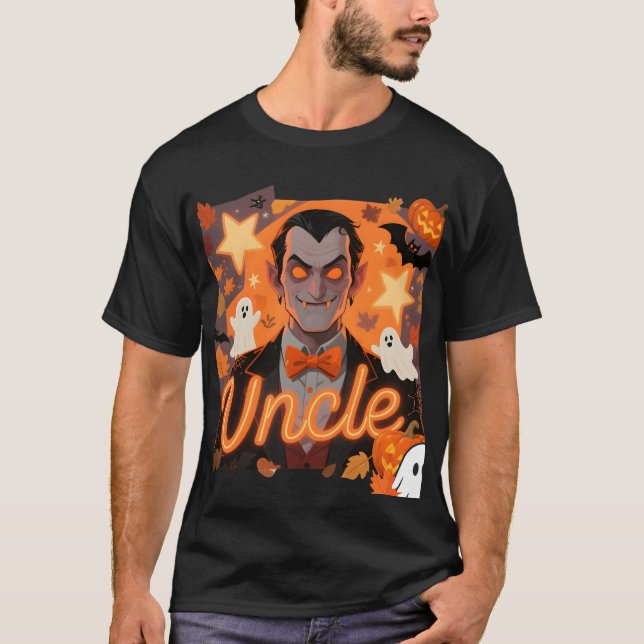 Camiseta de Tío Vampiro Espeluznante y de Moda T-Shirt (Vorderseite)