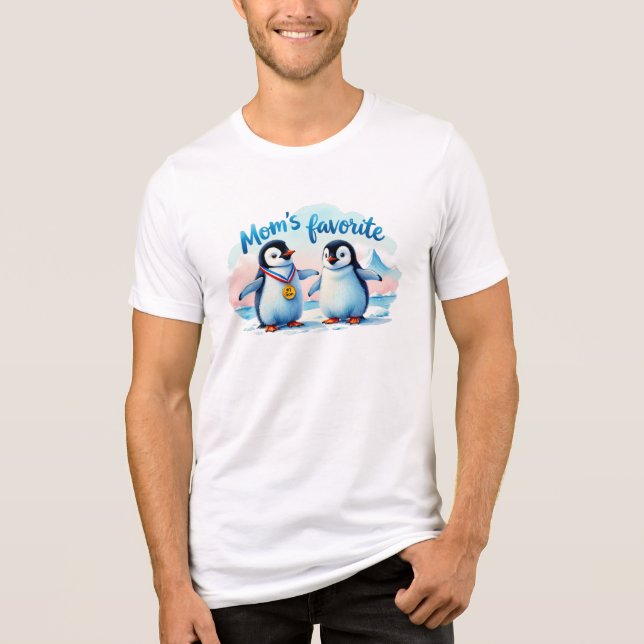 Camiseta divertida de pingüinos para hombre Tri-Blend shirt (Vorderseite)