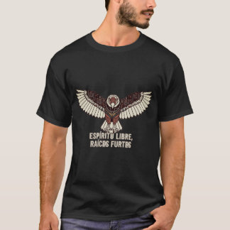 Camiseta Espíritu Libre Alma Fuerte con Águila T-Shirt