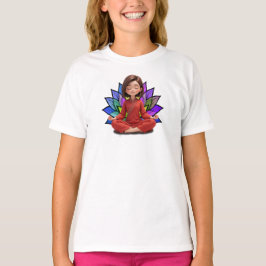 Camiseta Fem Infantil Básica Meditação-1 T-Shirt