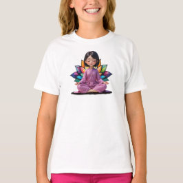 Camiseta Fem Infantil Básica Meditação-2 T-Shirt