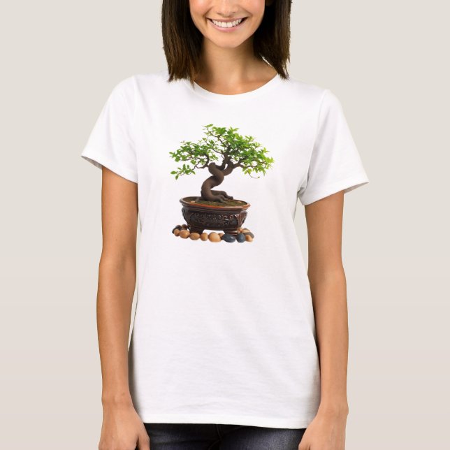 Camiseta Feminina Básica Bonsai-1 T-Shirt (Vorderseite)