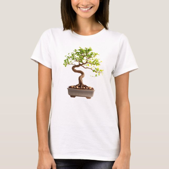 Camiseta Feminina Básica Bonsai-3 T-Shirt (Vorderseite)