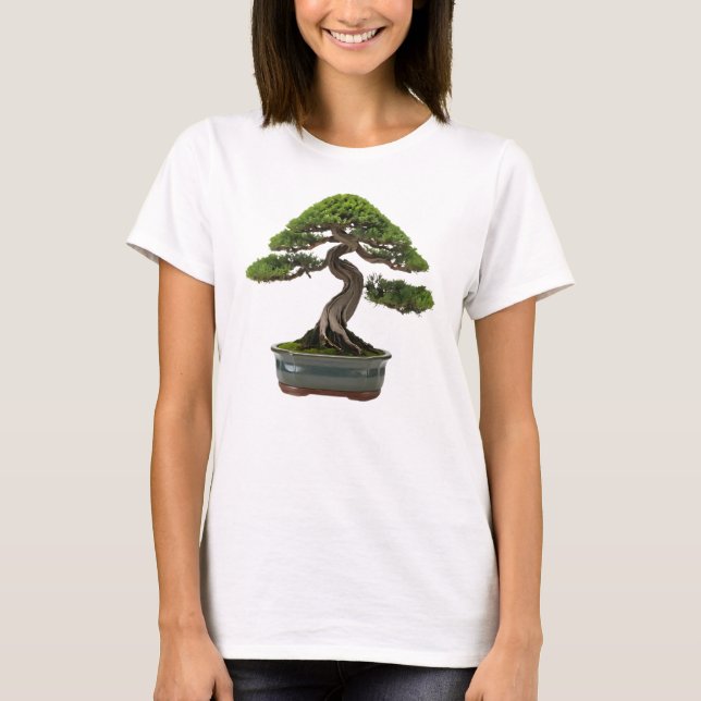 Camiseta Feminina Básica Bonsai-5 T-Shirt (Vorderseite)