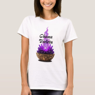 Camiseta Feminina Básica Chama Sagrada-7 T-Shirt