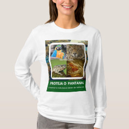 Camiseta Feminina Básica de Mangas Longas Pantanal T-Shirt