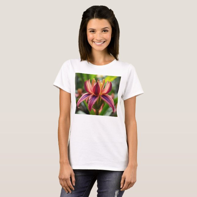 Camiseta Feminina Básica Flor T-Shirt (Vorne ganz)