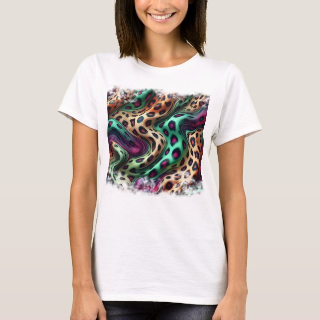 Camiseta Feminina Básica Pele Onça Color T-Shirt (Vorderseite)
