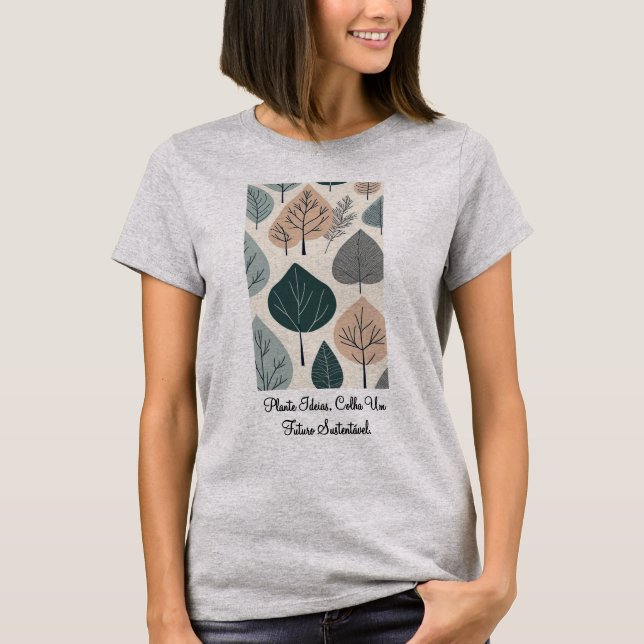 Camiseta Feminina Básica Raízes do Futuro-2 T-Shirt (Vorderseite)