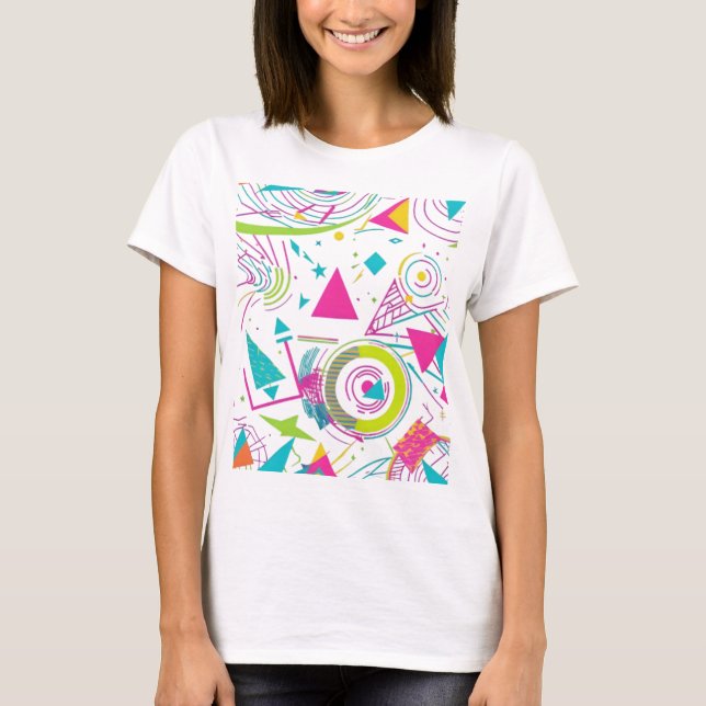 Camiseta Feminina Básica Retrô-3 T-Shirt (Vorderseite)