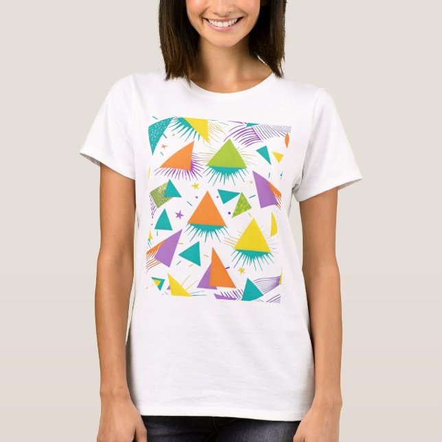Camiseta Feminina Básica Retrô-5  T-Shirt (Vorderseite)