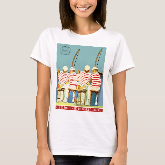 Camiseta Feminina de Capoeira: Cais T-Shirt (Vorderseite)