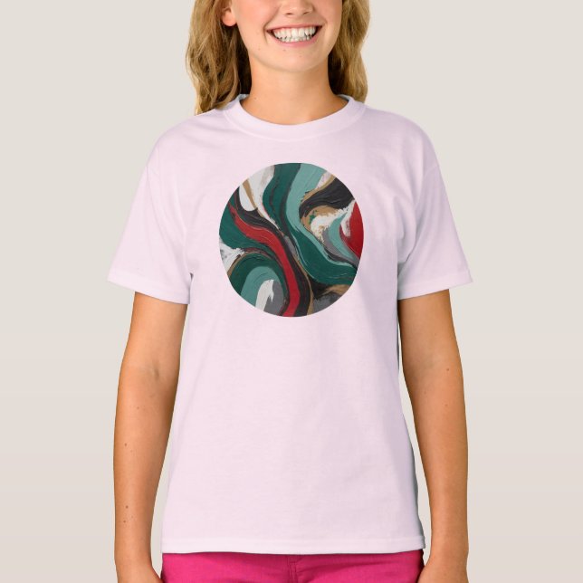 Camiseta Feminina Juvenil Básica Arte Expressão-3 T-Shirt (Vorderseite)