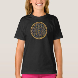Camiseta Feminina Juvenil Básica Flôr da Vida-16 T-Shirt