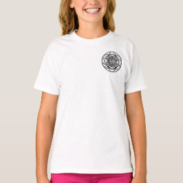 Camiseta Feminina Juvenil Básica Flôr da Vida-5 T-Shirt