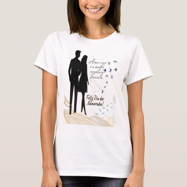 Camiseta feminina, namorados T-Shirt (Vorderseite)