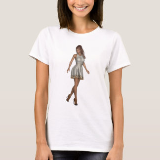 Camiseta garota da moda T-Shirt