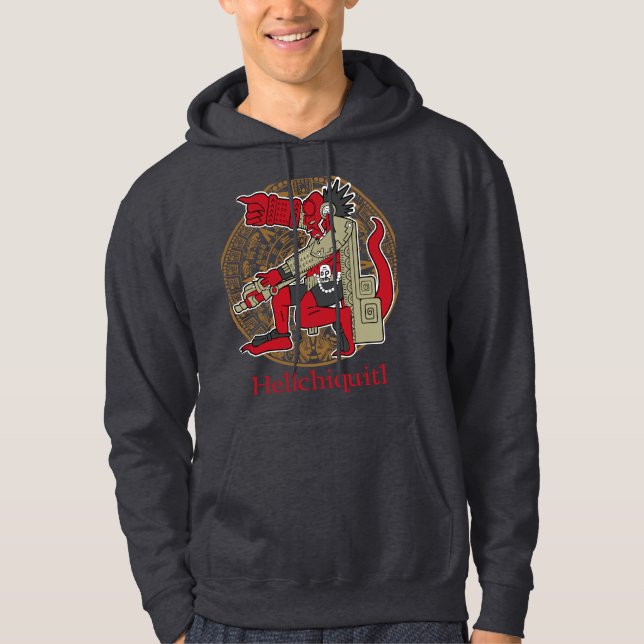 Camiseta Guerrera Azteca: Poder y Sabiduría de Hel Hoodie (Vorderseite)