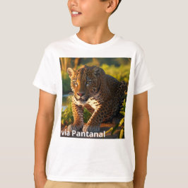 Camiseta Infantil Básica Onça Pintada T-Shirt