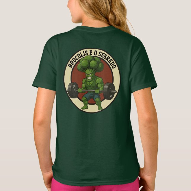 Camiseta Infantil Brócolis é o Segredo - Back T-Shirt (Rückseite)