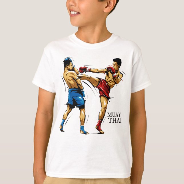 Camiseta Infantil Muay Thai / Boxe Tailandês T-Shirt (Vorderseite)