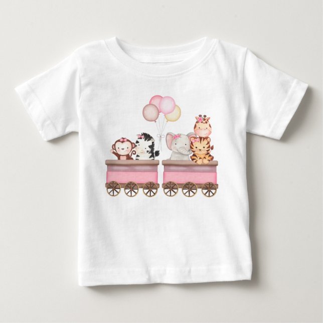 Camiseta infantil Safari Rosa Baby T-shirt (Vorderseite)