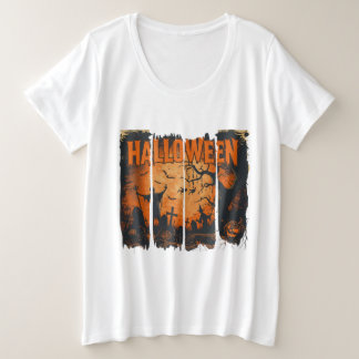 Camiseta La Parca, Bruja y Calabazas Halloween