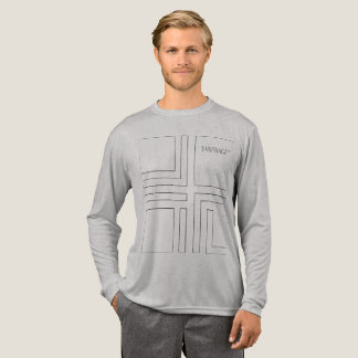 Camiseta manga larga VANEISAGE ™ Diseño geométrico Tri-Blend Shirt