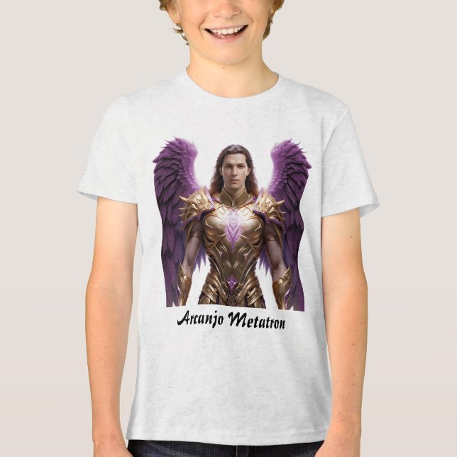 Camiseta Masc Juvenil Básica Arcanjo Metraton Tri-Blend Shirt (Vorderseite)