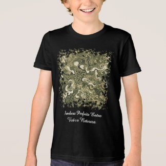 Camiseta Masc Juvenil Básica Camuflagem Orgânica-1 Tri-Blend Shirt