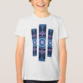 Camiseta Masc Juvenil Básica Fractal Geometrico-1 Tri-Blend Shirt