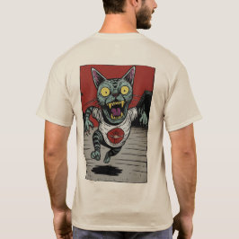 Camiseta Masc. Zombie Runner Cat - Back T-Shirt