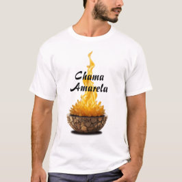 Camiseta Masculina Básica Chama Sagrada-2 T-Shirt