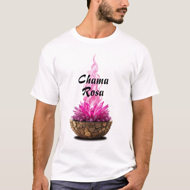 Camiseta Masculina Básica Chama Sagrada-3 T-Shirt (Vorderseite)