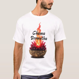 Camiseta Masculina Básica Chama Sagrada-6 T-Shirt