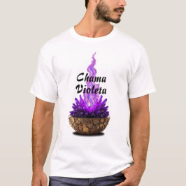 Camiseta Masculina Básica Chama Sagrada-7 T-Shirt