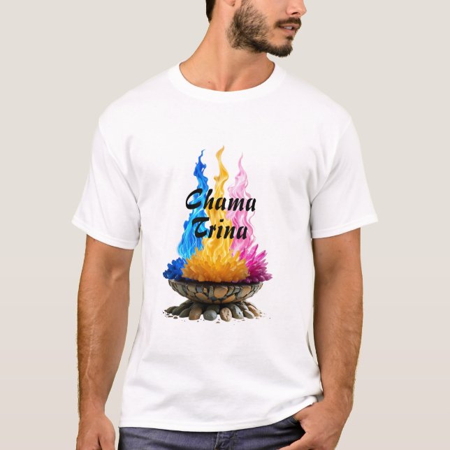 Camiseta Masculina Básica Chama Trina T-Shirt (Vorderseite)