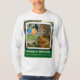 Camiseta Masculina Básica Mangas Longas Pantanal T-Shirt