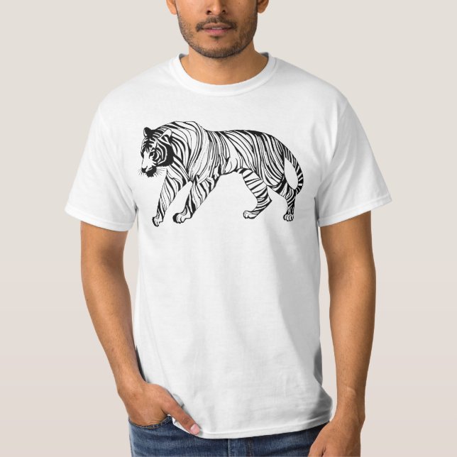 Camiseta Masculina Básica Tigre-1 Value T-Shirt (Vorderseite)