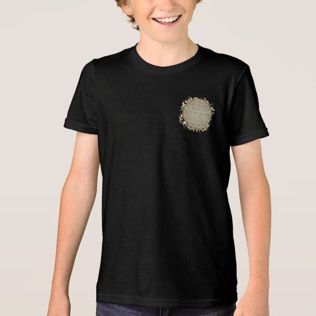 Camiseta Masculina Juvenil Básica Flôr da Vida-3 Tri-Blend Shirt (Vorderseite)