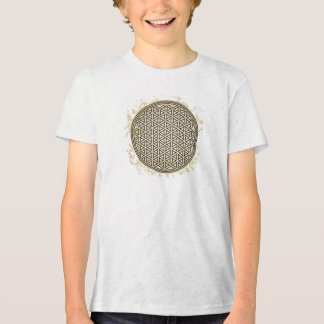 Camiseta Masculina Juvenil Básica Flôr da Vida-4 Tri-Blend Shirt