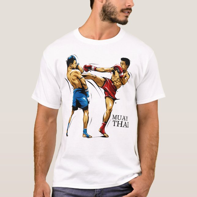 Camiseta Masculina Muay Thai / Boxe Tailandês T-Shirt (Vorderseite)