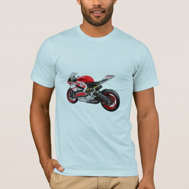 Camiseta Motocicleta deportiva  potente motor  T-Shirt (Vorderseite)