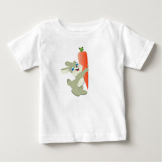 Camiseta para Bebé Conejo con Zanahoria Baby T-shirt