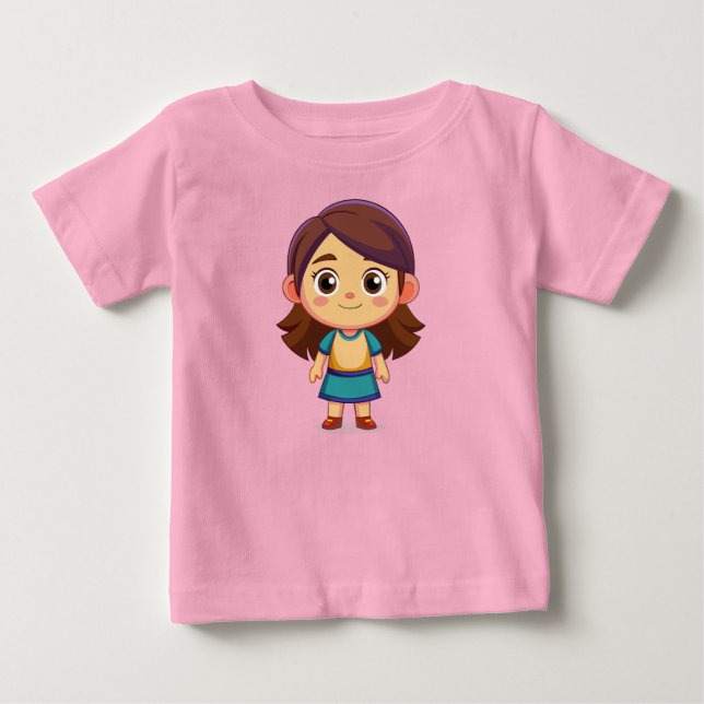 Camiseta para Bebé Muñeca Cómic Baby T-shirt (Vorderseite)